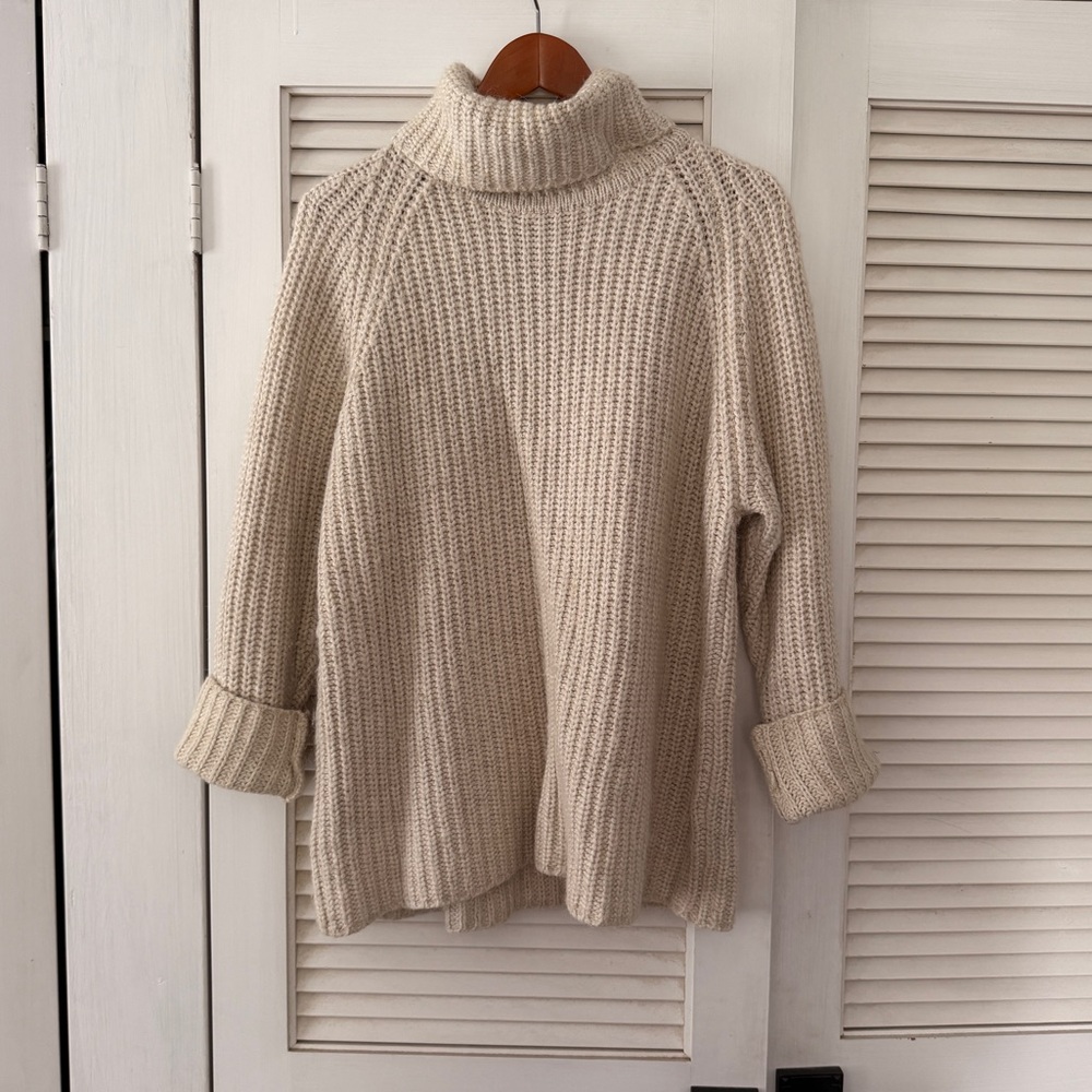 Vintage Ralph Lauren Cream Cowl Neck Sweater